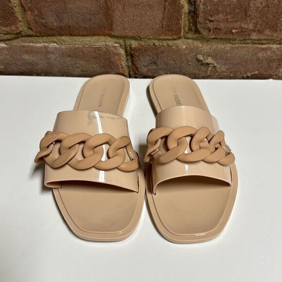 STEVE MADDEN One Band Jelly Sandals Ciela Blush Size 8 - Picture 1 of 8